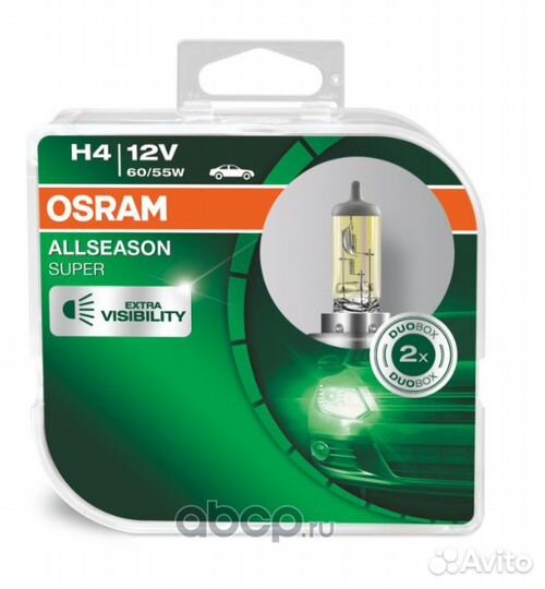 Лампы H4 osram allseason super