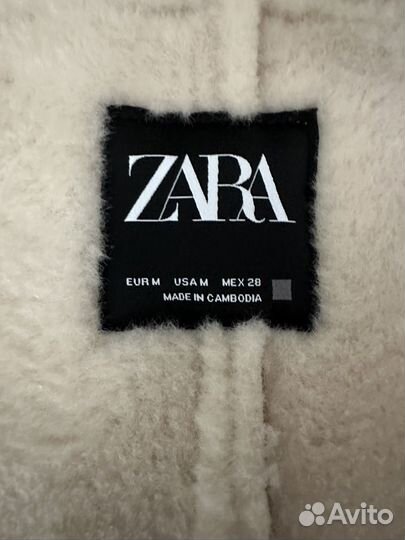 Дубленка женская Zara размер М