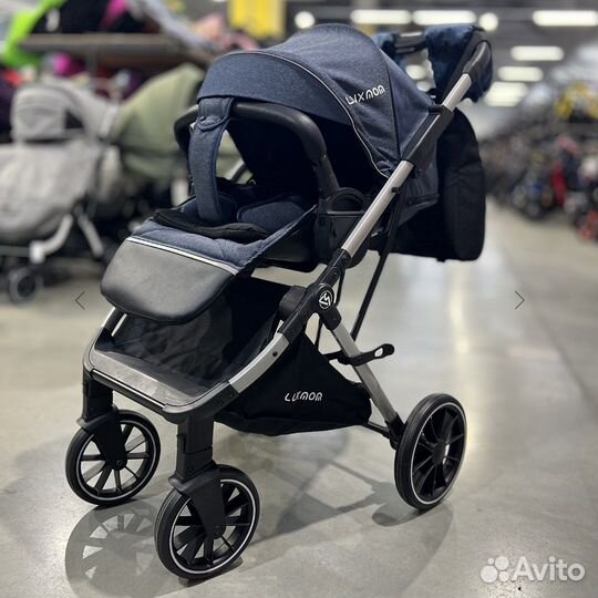 Прогулочная коляска Новая Синяя