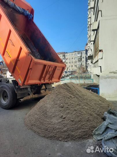 Песок карьерный