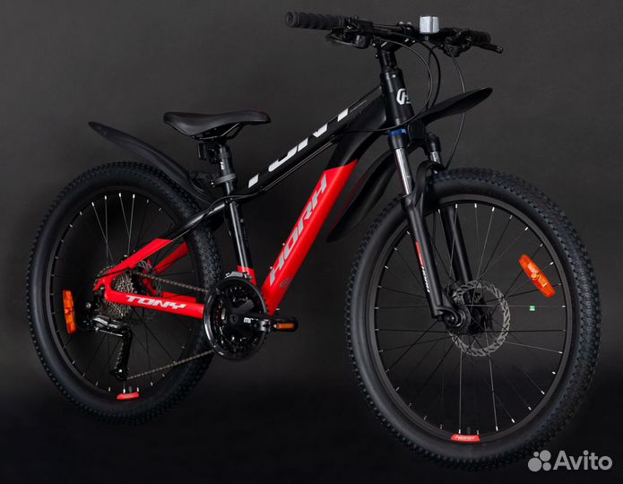 Велосипед horh tony tyhd 4.4 24 (2023) Black-Red S