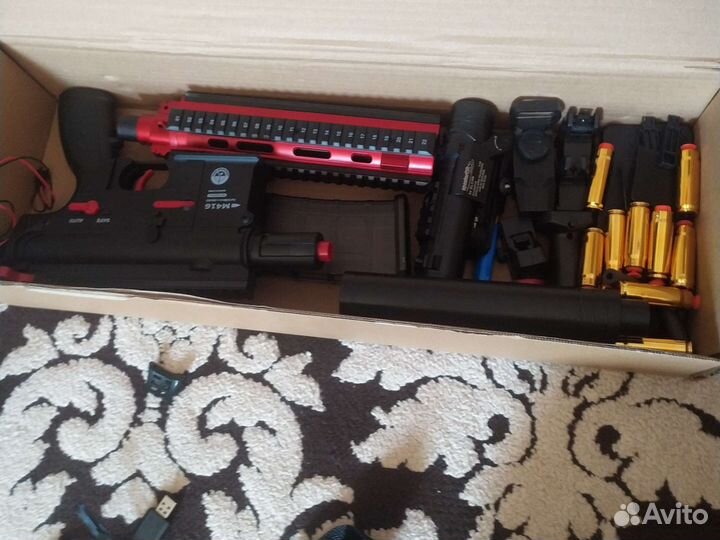 Игровой автомат с пулями нерф и гильзами