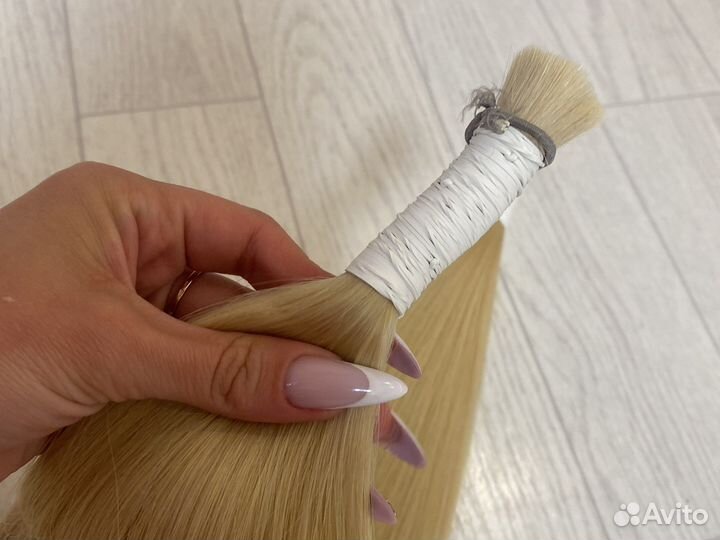 Волосы для наращивания 70 см блонд