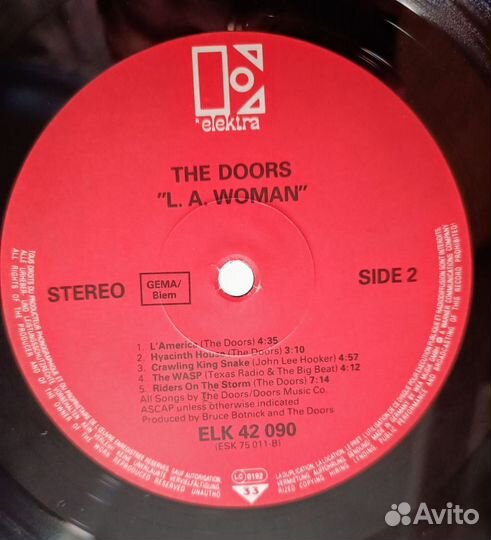 The Doors L.A. Woman 1971/70-е Germany LP