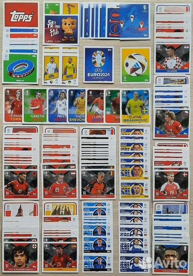 Наклейки поштучно по Евро 2024 Topps