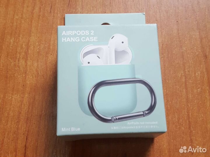 Силиконовый чехол AirPods 2 мятный