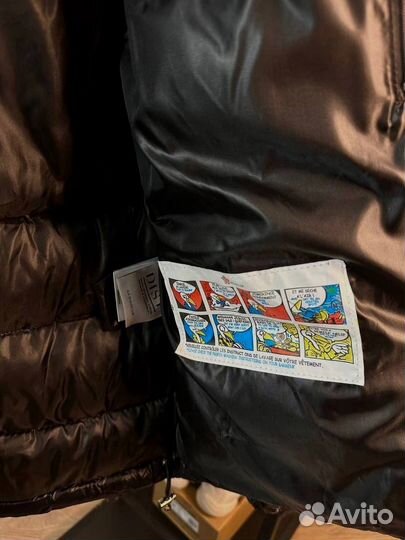 Зимняя куртка пуховик Moncler глянец на пуху