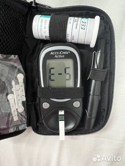 Глюкометр акку чек актив бу + тест полоски
