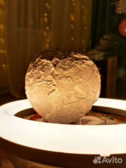 Глобус-раскраска с рельефом местности