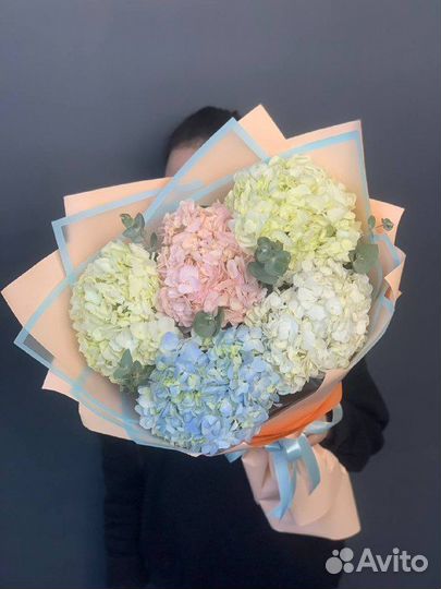Цветы Казань.Букет из гортензий.Доставка