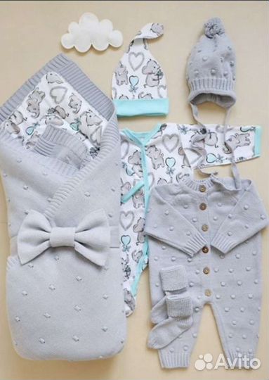 Комплект на выписку для мальчика зима осень