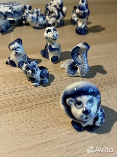 Гжель фигурки животных