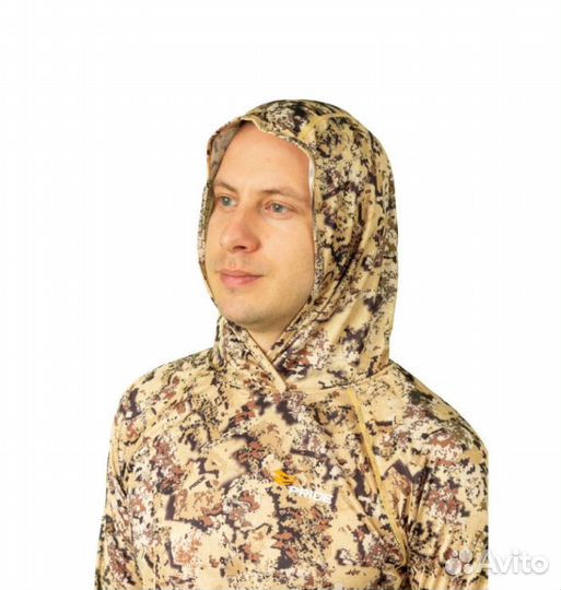 Лонгслив с капюшоном pride Ocelot (Оцелот)(камыш)