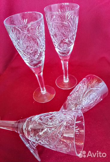 Фужеры хрустальные СССР