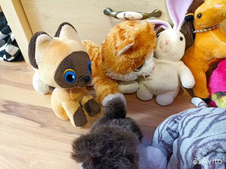 Игрушки кошка белки цветок мягкие детские лошадь