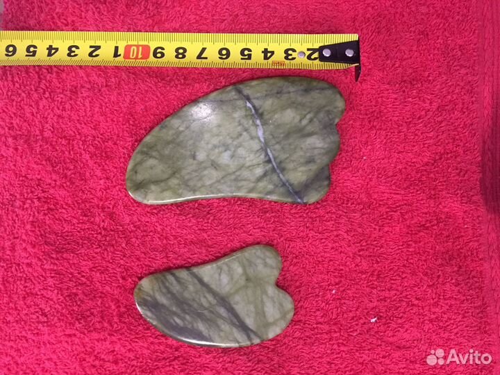 Скребок Гуаша натуральный нефрит