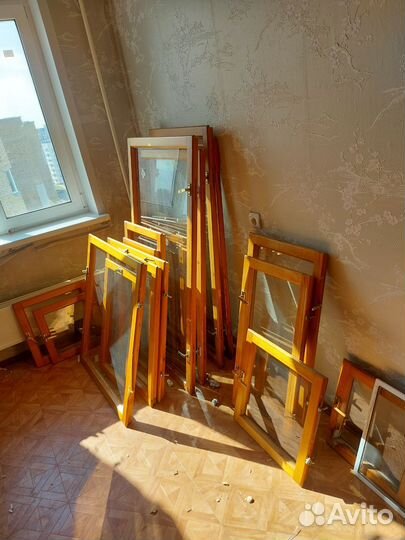 Деревянные окна со стеклопакетом бу