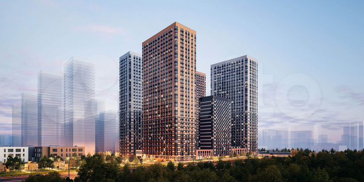 2-к. квартира, 65,7 м², 8/33 эт.