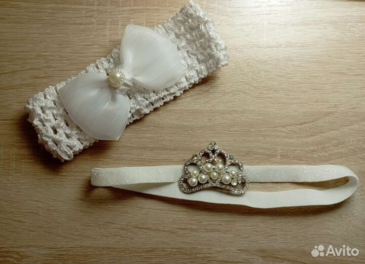 Повязки на голову для девочки нарядные 2 шт