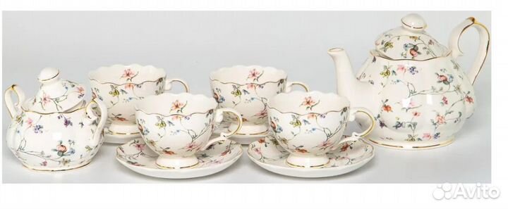 Чайный сервиз на 4 персоны с чайником (Balsford)