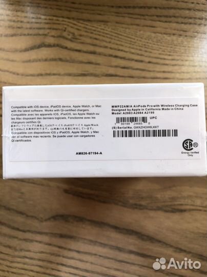 Беспроводные наушники Apple Air Pods Pro