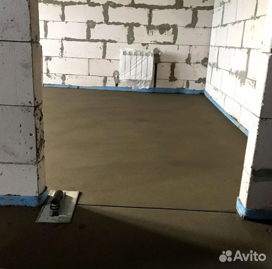 Механизированная полусухая стяжка пола