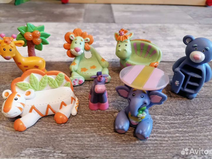 Набор животные, мебель