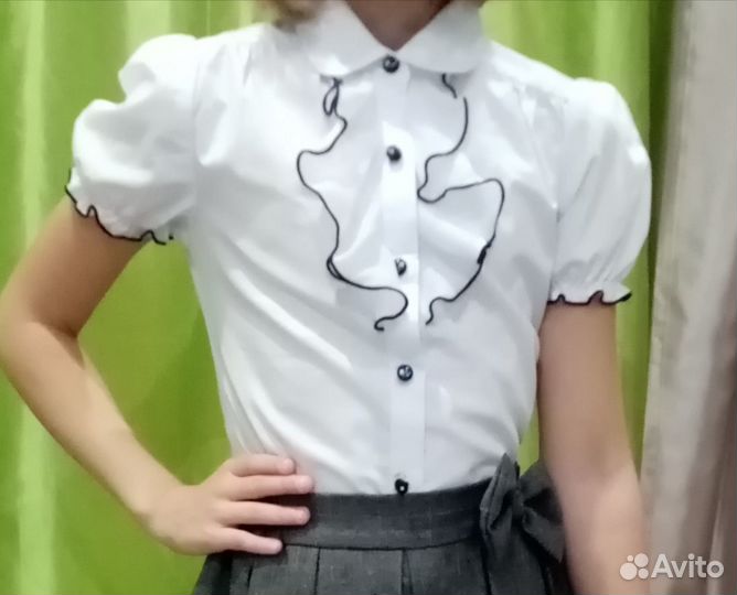 Школьные блузки 128, 134 см