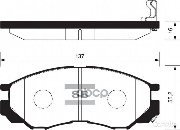 SP2011 Колодки тормозные mitsubishi L200/L300/S