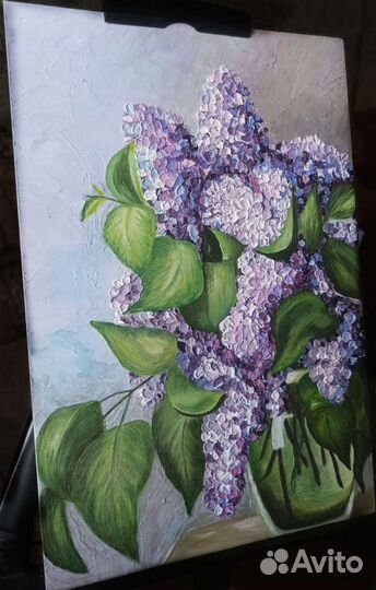 Картина масло Сирень