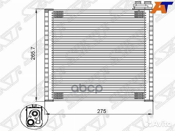 Испаритель кондиционера toyota LC prado 150