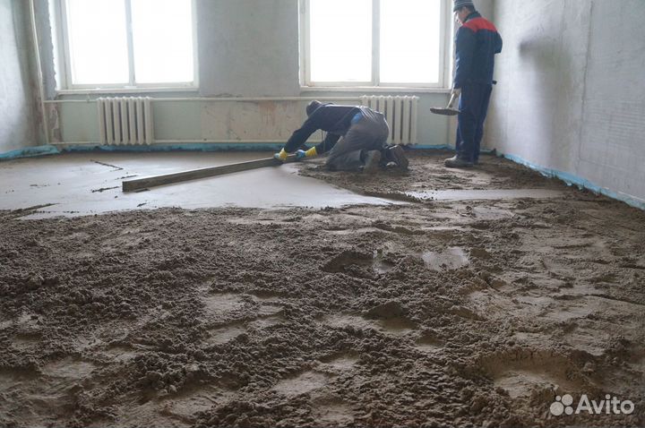 Стяжка пола под ключ