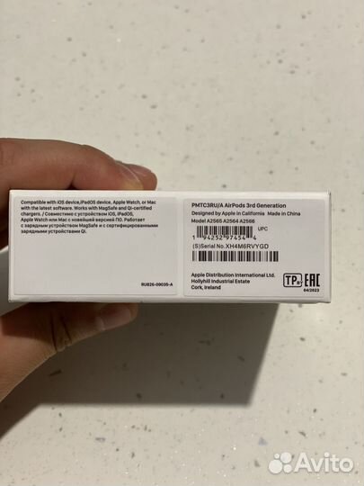 Наушники apple airpods 3