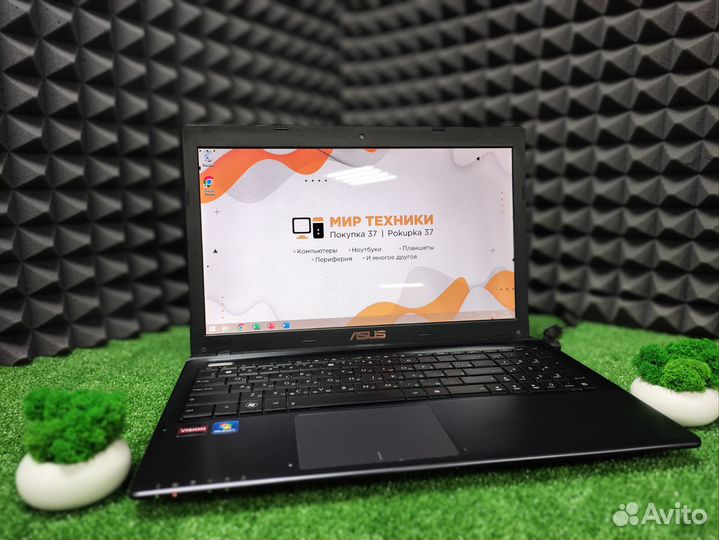 Ноутбук asus 4ядра/6GB/SSD/HD 7640G