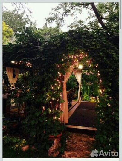 Гирлянда от солнечных батарей 22м