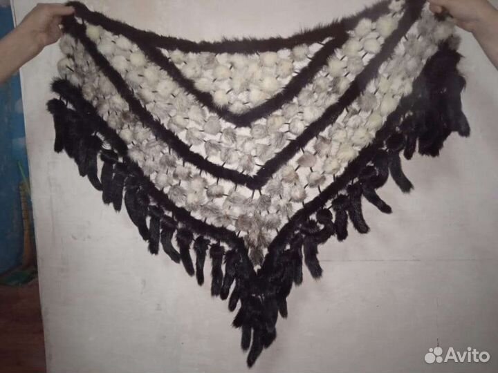 Платок шаль норковая
