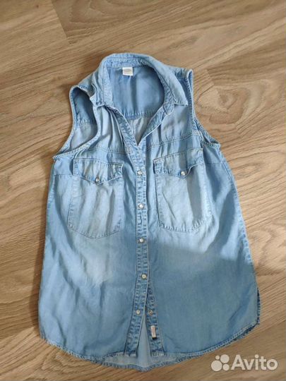 Bershka рубашка 44-46 р х/б