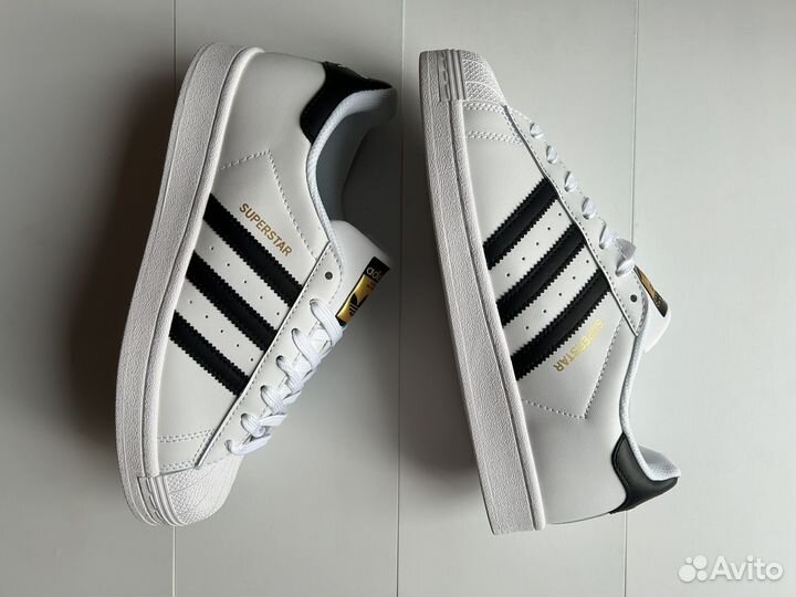 Кроссовки adidas superstar white black 42-43