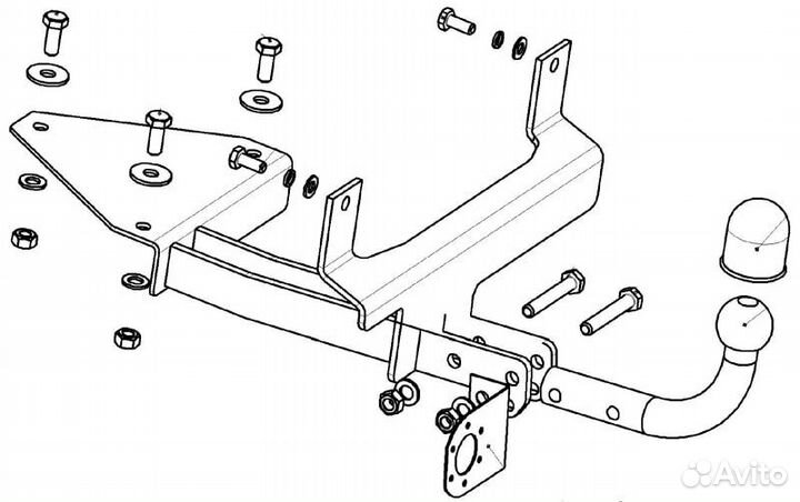 Фаркоп на Datsun mi-DO 2014-2020