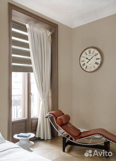 Рулонные шторы день-ночь светло-ореховый 160 см