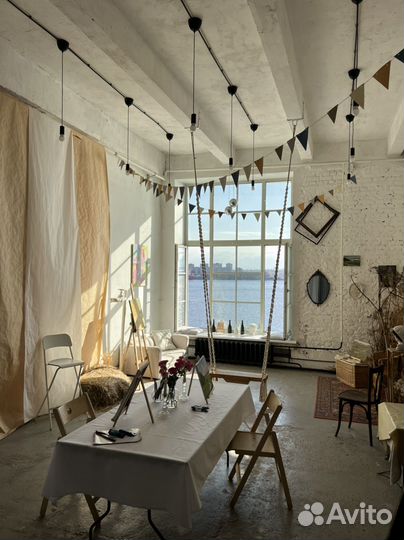 Аренда лофта в Севкабель порту с видом на залив