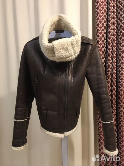 Дубленка авиатор женская