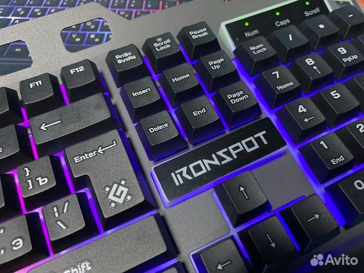 Клавиатура игровая defender iron sport