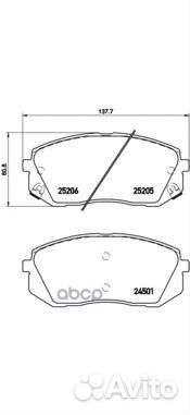 Колодки тормозные P30056 Brembo