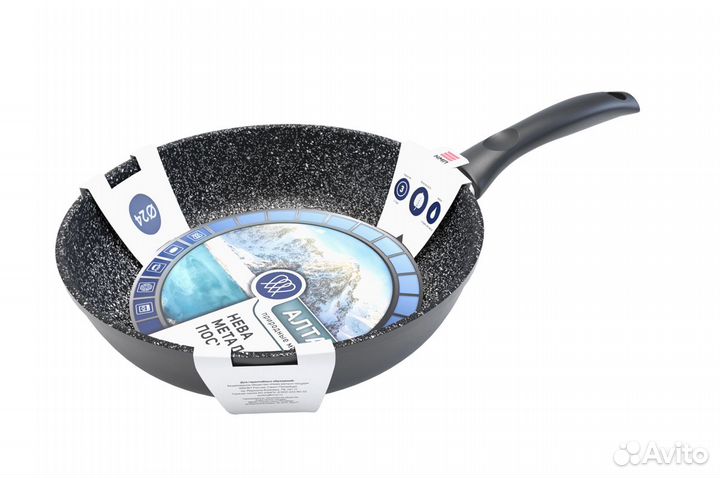 Сковорода Алтай индукция Нева Металл 24-26-28 см
