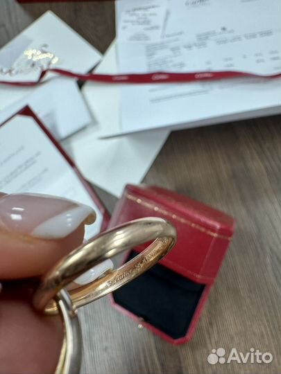 Кольцо cartier trinity classic