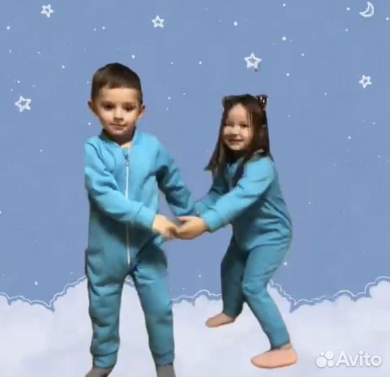 Детский комбинезон нательный с начёсом