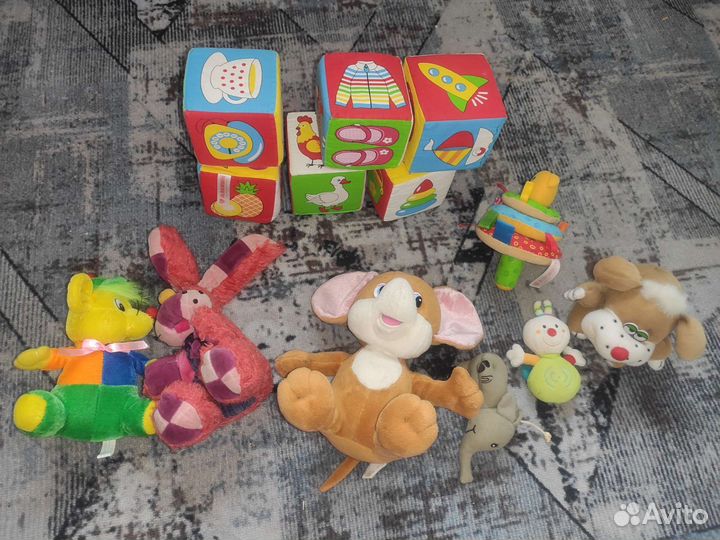 Мягкие кубики игрушки