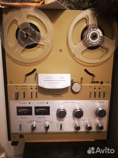 Катушечный магнитофон союз 110