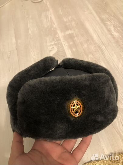 Шапка ушанка военная (новая)
